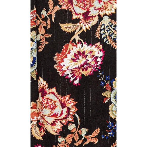 ELLIATT Floral Independence Mini Shirt Dress in Black Multi size Xsmall - Picture 14 of 15